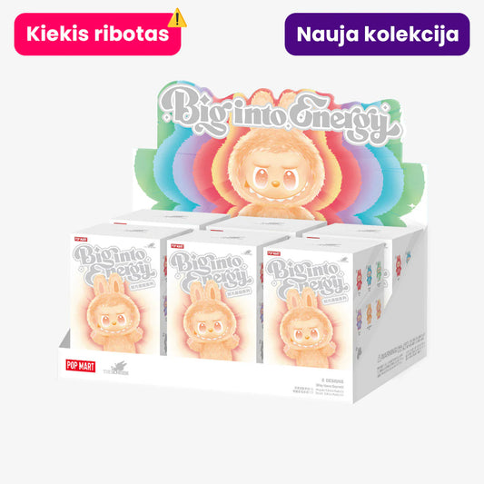 LABUBU "Big into Energy" DIDELĖ DĖŽĖ Pop Mart (komplektas iš 6 dėžučių viduje)